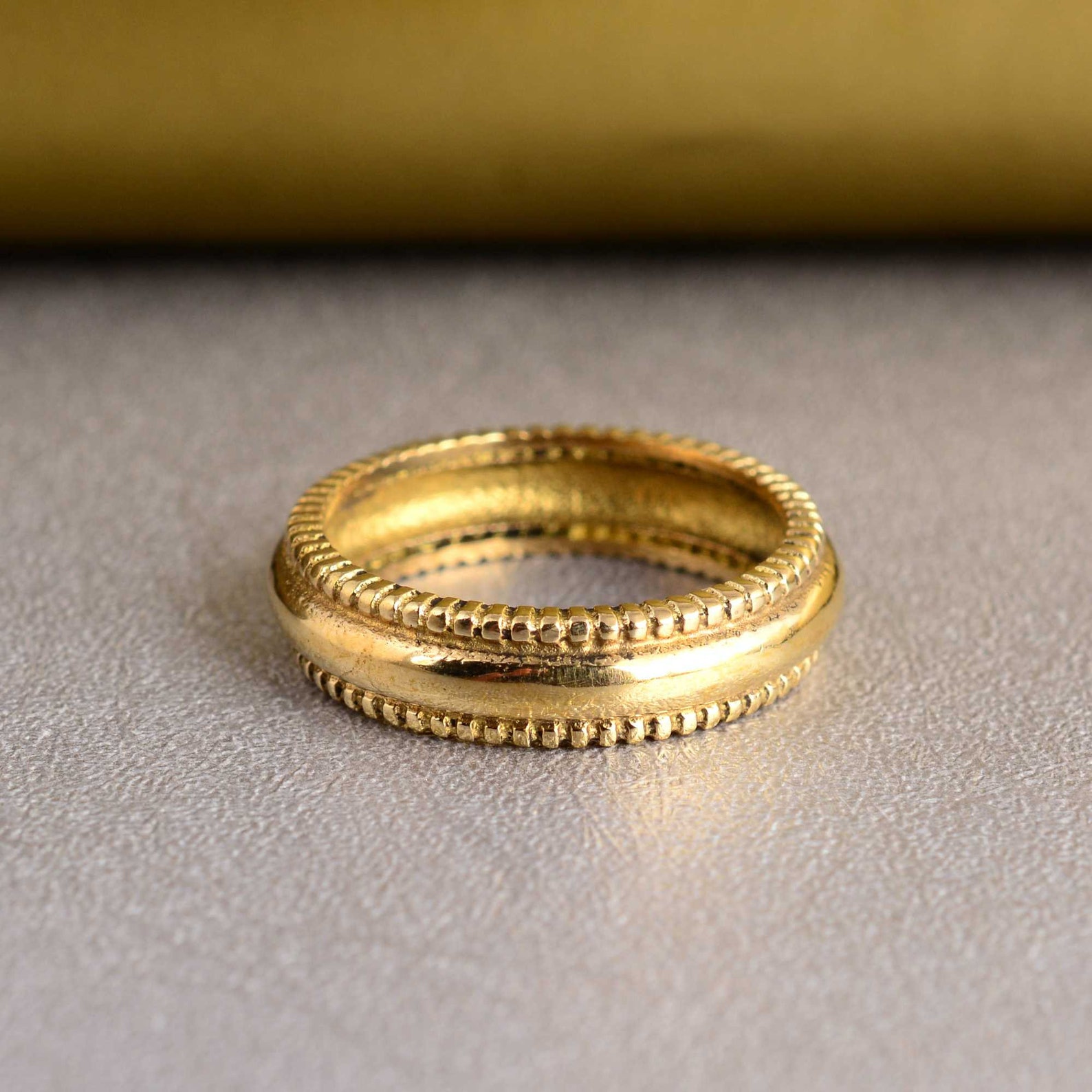 Thick Gold Band Ring Minimalist Statement Jewelry Etsy — free download