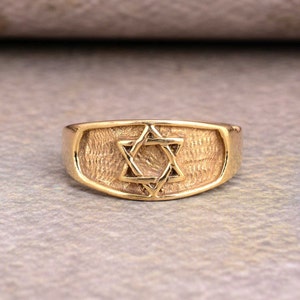 Handmade Star of David Ring, Jewish Star Ring, Judaica Jewelry, Magen David Ring, Spiritual Gift, Gifts for Her