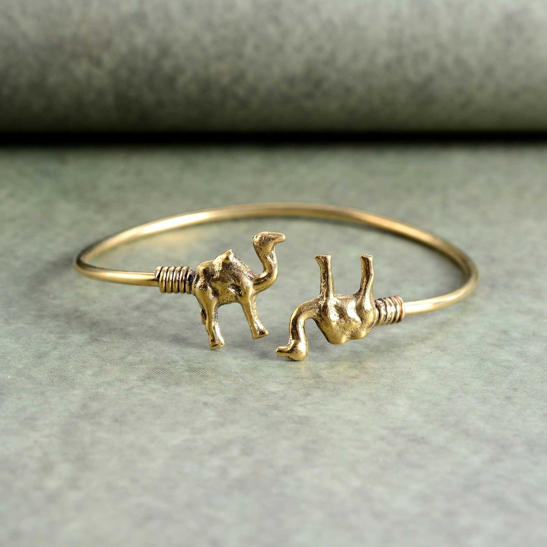 Gold Camel Cuff Bracelet: Desert Animal Jewelry Gift - Etsy
