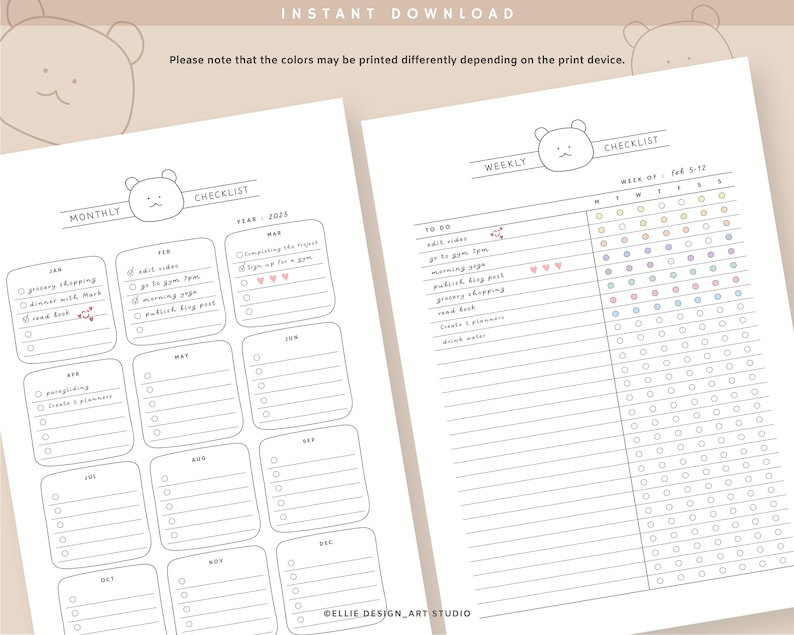 My Simpe Checklist Checklist Template Printable, to Do List Printable, Simple Tasks List ...