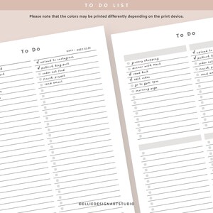 Simple Tasks List Template Printable | Minimal to Do List | to Do List ...