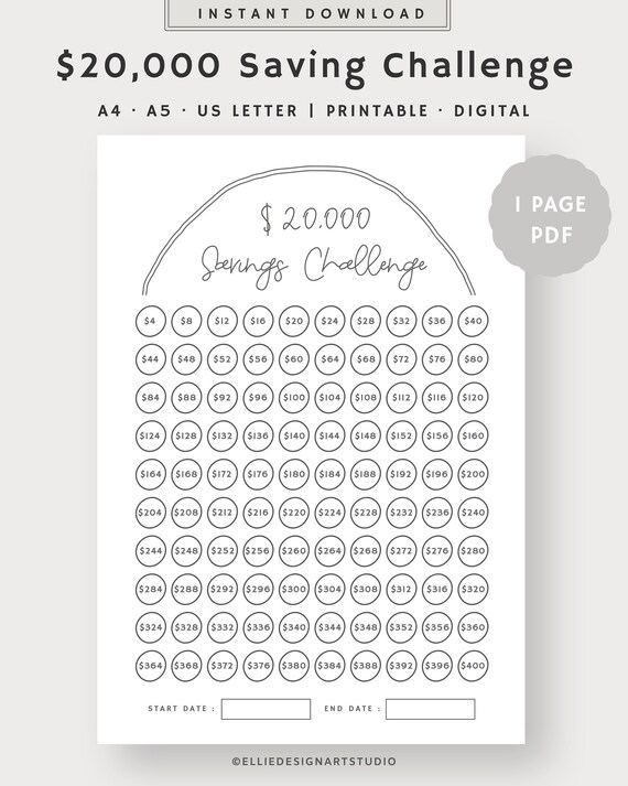 20,000 Saving Challenge | Save 20,000 Dollars in 100 Days 20,000 Saving Challenge | Save 20,000 Dollars in 100 Days