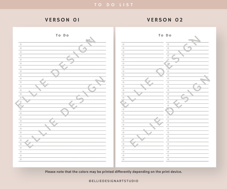 Simple Tasks List Template Printable | Minimal to Do List | to Do List ...