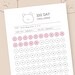 100 Day Challenge Tracker Printable, Goal Setting, Progress Tracker ...