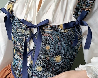 Corset ~Nuit étoilée~ REALISé SUR COMMANDE cottagecore/fairycore/witchy