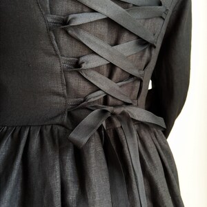 Sabbath Robe Robe En Lin ~ Sabbath ~ REALISÉE SUR COMMANDE Victorian,darkacademia ...