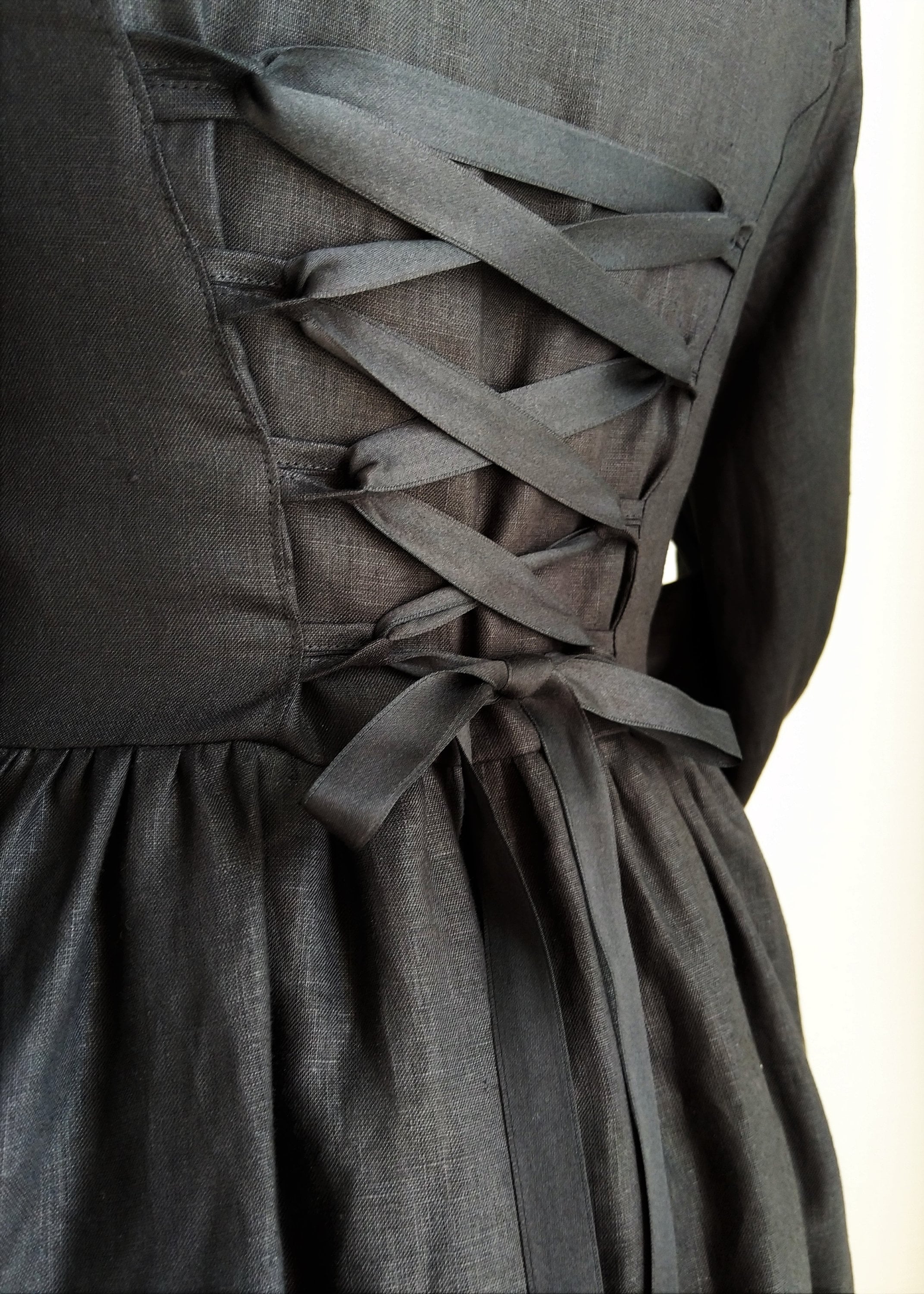 Sabbath Robe Robe En Lin ~ Sabbath ~ REALISÉE SUR COMMANDE Victorian,darkacademia ...