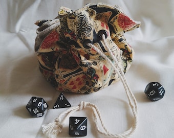 Bourses à compartiments pour dés, bijoux ou maquillage/Rangement bijoux/Dice bag/Rangement maquillage