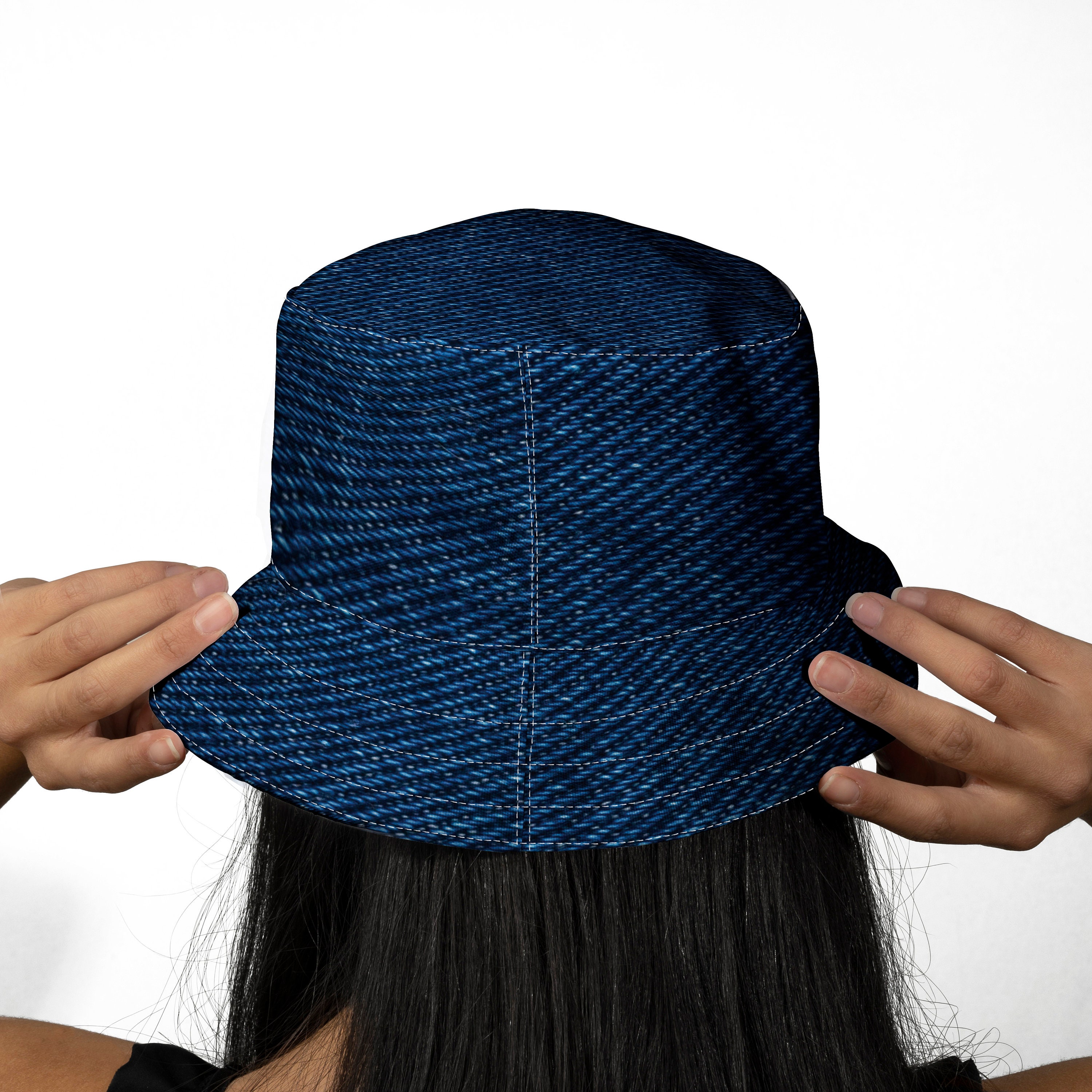 Denim Bucket Hat - Packable Festival Outdoor Sun Protection Cap Wide Brim Denim Hat UPF50+ – Sun Ray main image 4