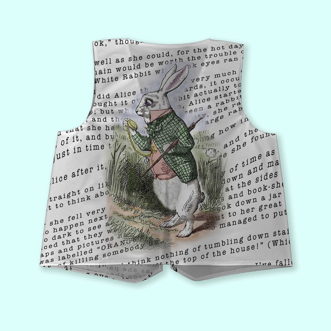 Alice Rabbit Jacket Alice in Wonderland White Rabbit Waistcoat | Fancy Dress | Novelty ...