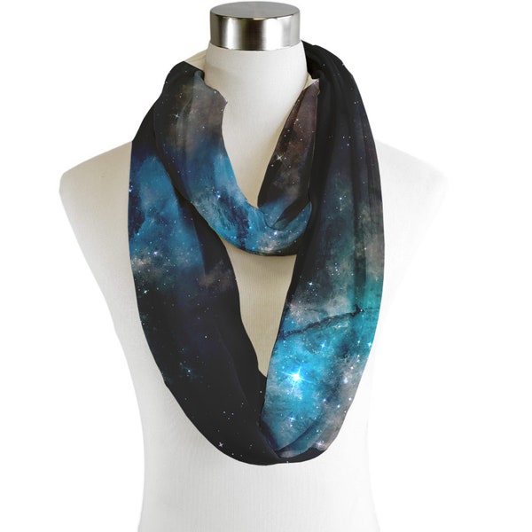 Galaxy 5 - Infinity Scarf  - Chiffon | Fashion Accessories | Gifts | Scarves | Gifts for Mum | Gifts for Her