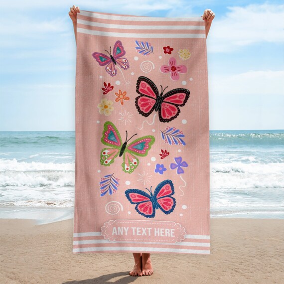 Telo Mare Per Lettino Con Tasche Laterali: Microfibra Rosa, 70x190 Cm Con Elastici