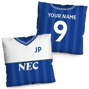Merseyside Blues - 1986 Heimtrikot - Retro Fußballkissen - 45cm