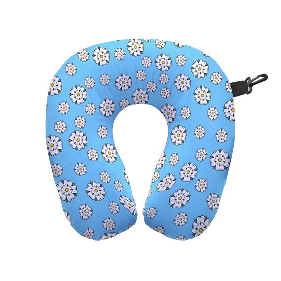 Yorkshire Rose Travel Neck Pillow - Neck Support Cushion - Etsy