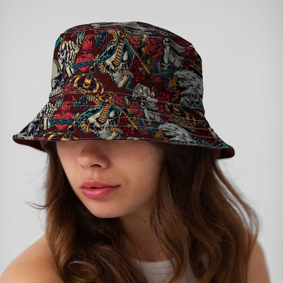 Tattoo Design - Bucket Hat - Fashion Sun Cap Outdoor Hat