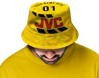 The Gooners 1993 Away Retro Football Bucket Hat - Unisex - Available in 5 sizes