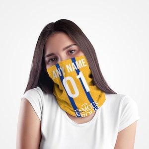 St Johnstone 1994 Away - Personalised Retro Football Snood - Neck Tube - Neck Scarf - Head Band - Face Mask