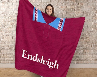 Burnley - 1994 Home Shirt - Personalised Classic Football Retro Fleece Blanket