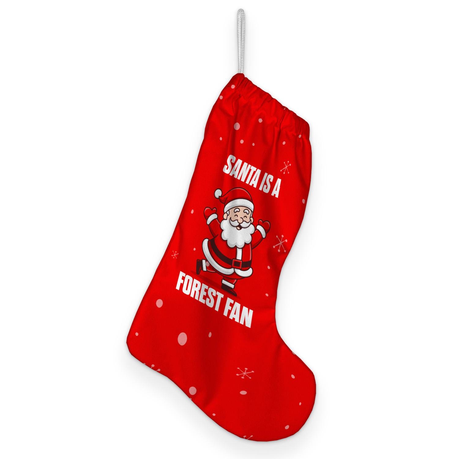 Discover Santa is a Forest Fan - Christmas Stocking