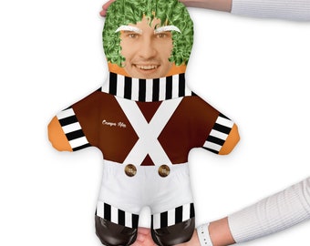 Oompa Loompa - Muñeca fotográfica personalizada Mini Me™ / Regalo de novedad de peluche facial