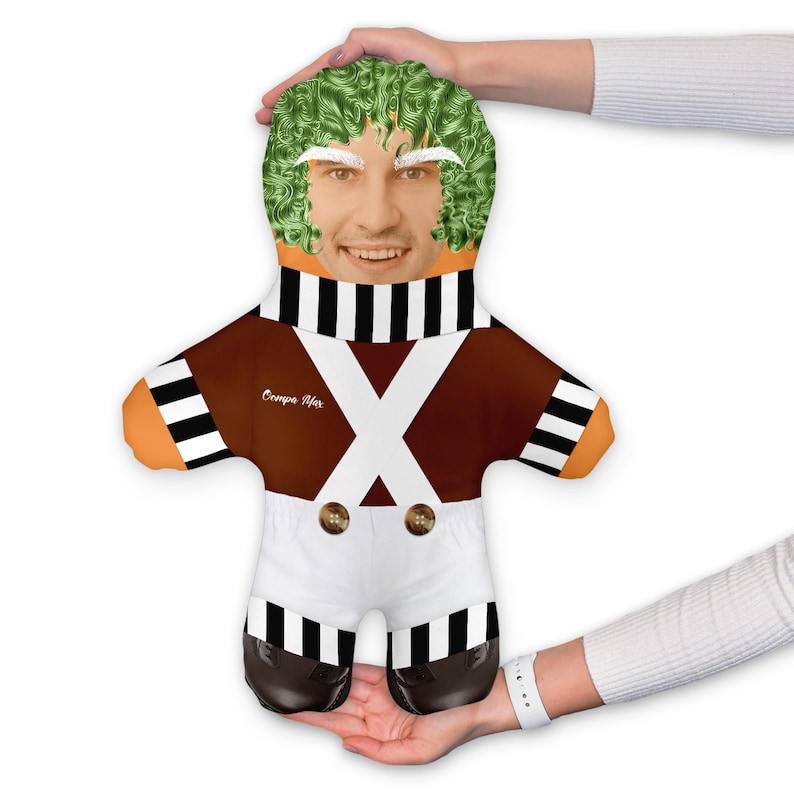 Oompa Loompa Personalised Mini Me™ Photo Doll / Face Teddy Novelty Gift image 1