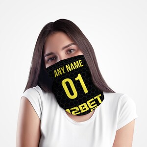 Wigan 2013 Away - Personalised Retro Football Snood - Neck Tube - Neck Scarf - Head Band - Face Mask