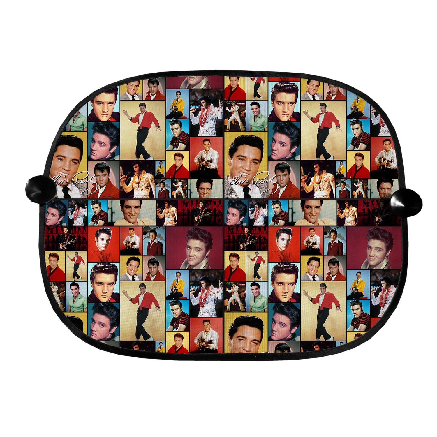 Elvis Presley Coloured Montage Design - Car Sun Shade - Set of 2