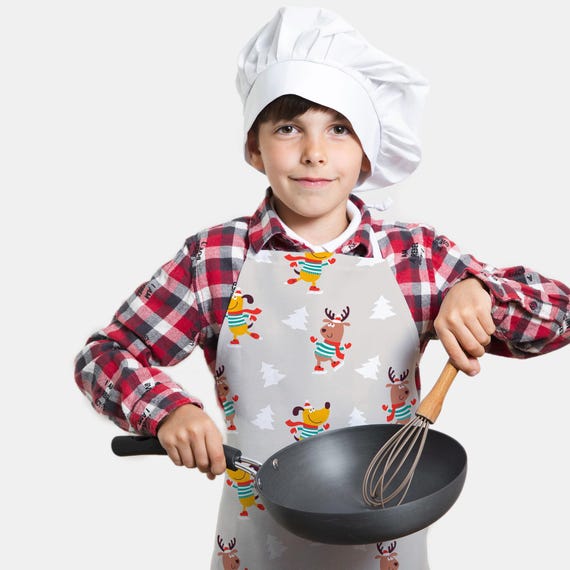 Kids Waterproof Play Apron For Ages 2-4 - Painting & Cooking