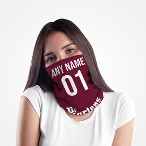 United 2000 Home - Personalised Retro Football Snood - Neck Tube - Neck Scarf - Head Band - Face Mask