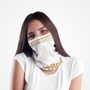 Swansea 2012 Home - Personalised Retro Football Snood - Neck Tube - Neck Scarf - Head Band - Face Mask