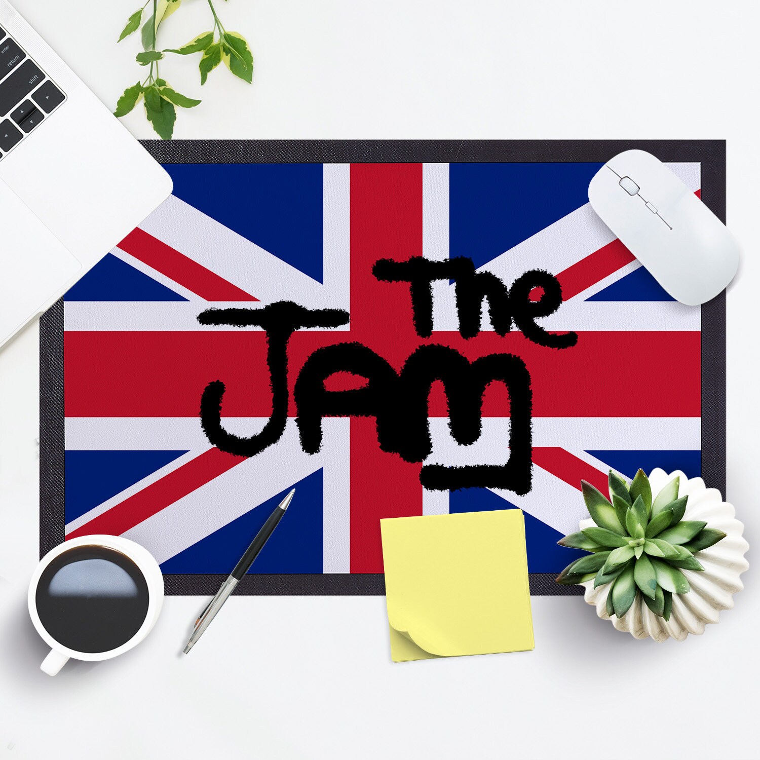OM3 Zerbino Union Jack 60x40 Cm | Antiscivolo, Lavabile, Resistente UV, Per Interni/Esterni - 4