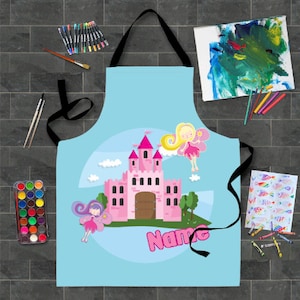Personalised Apron  - Princess Fairy Castle - Kids