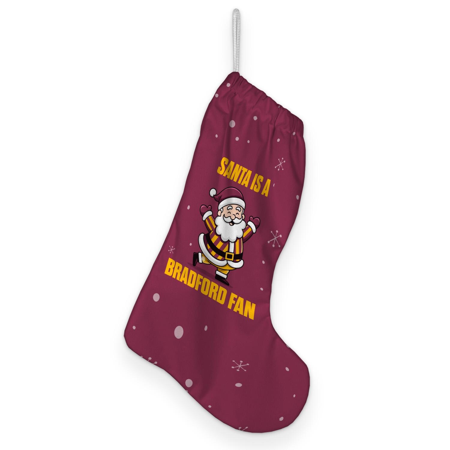Discover Santa is a Bradford Fan - Christmas Stocking