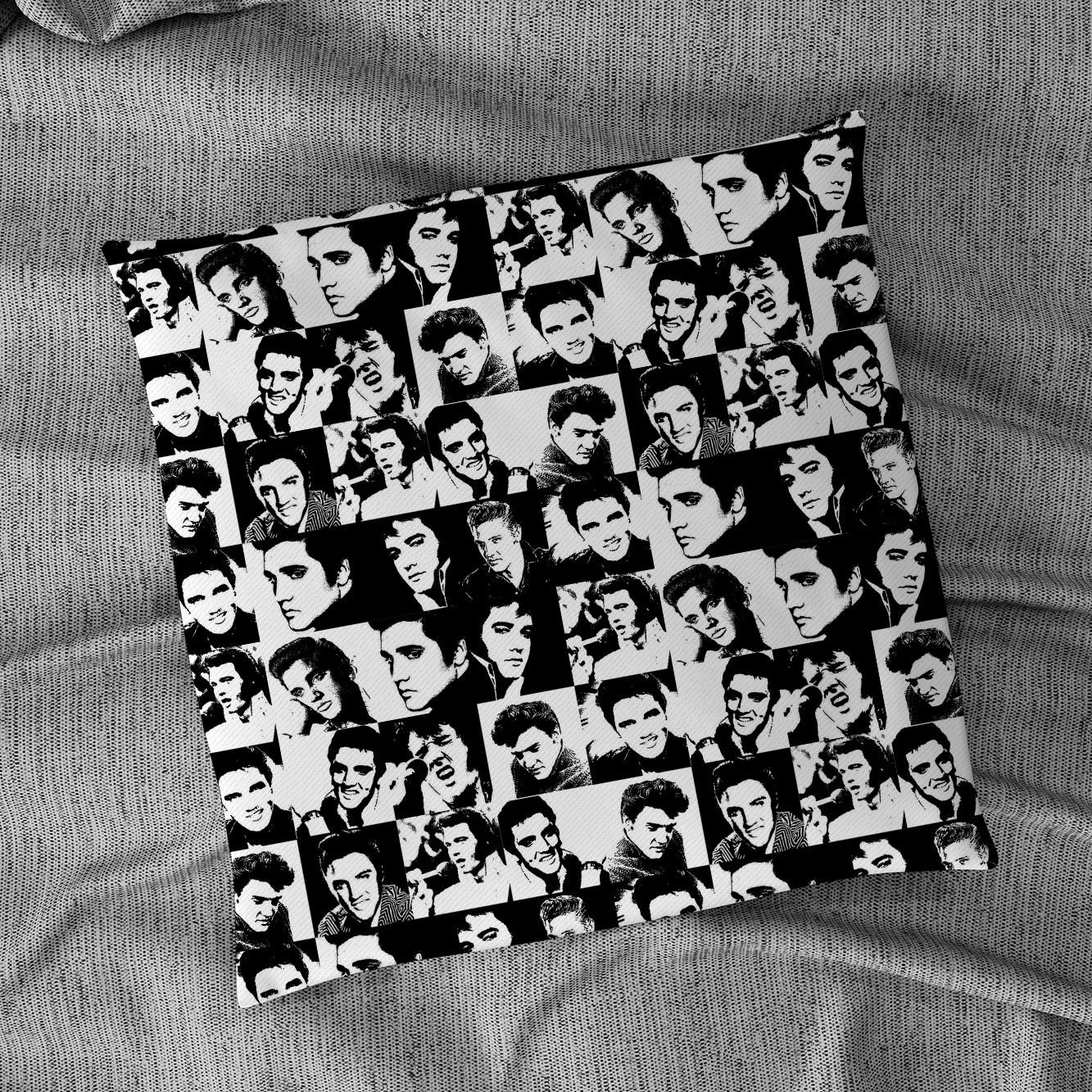 Black and White Retro Elvis Presley - 18