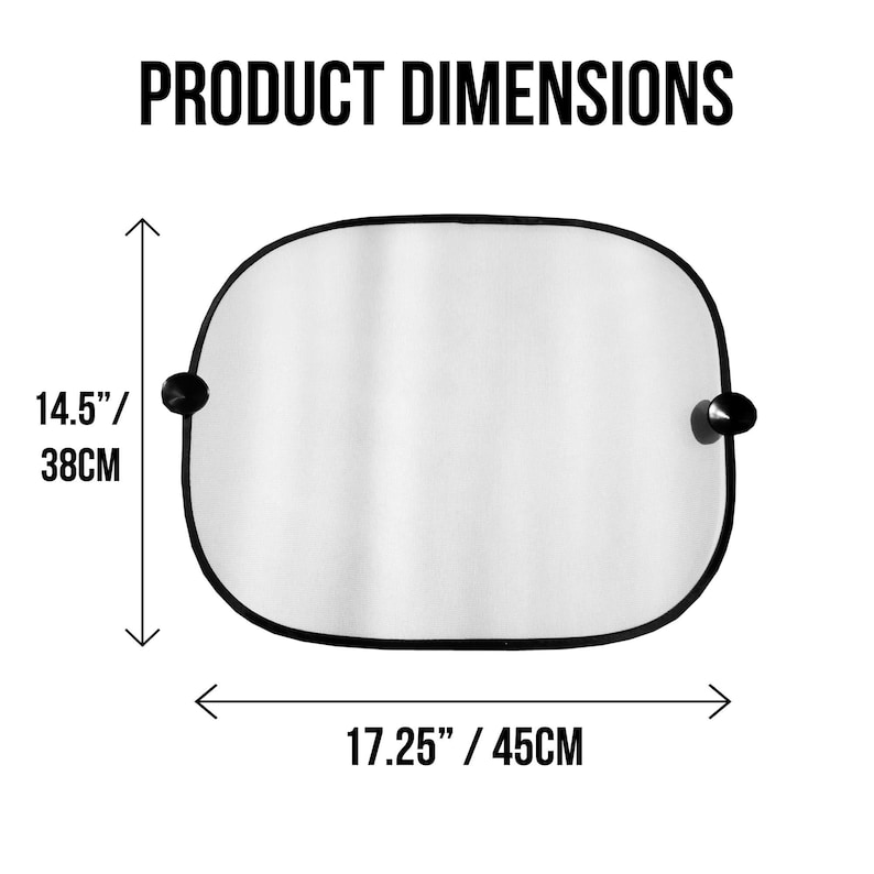 Puede incluir: Un producto blanco de forma ovalada con ribete negro y dos perillas negras. El texto "PRODUCT DIMENSIONS" est&aacute; en la parte superior. El producto mide 38 cm de alto y 45 cm de ancho.