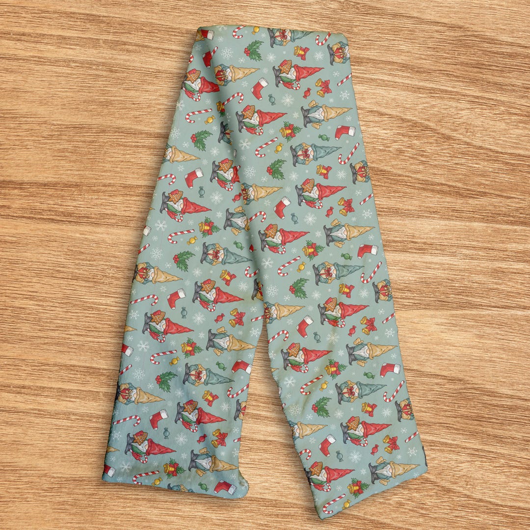 Christmas Gonks Pattern - Soft Fleece Scarf - Etsy