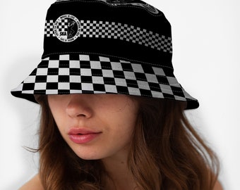 SKA Bucket Hat - Fashion Sun Cap Packable Outdoor Fisherman Hat Unisexe