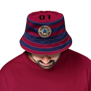 Newcastle 1996 Away Retro Fußball Fischerhut - Unisex - In 5 Größen erhältlich