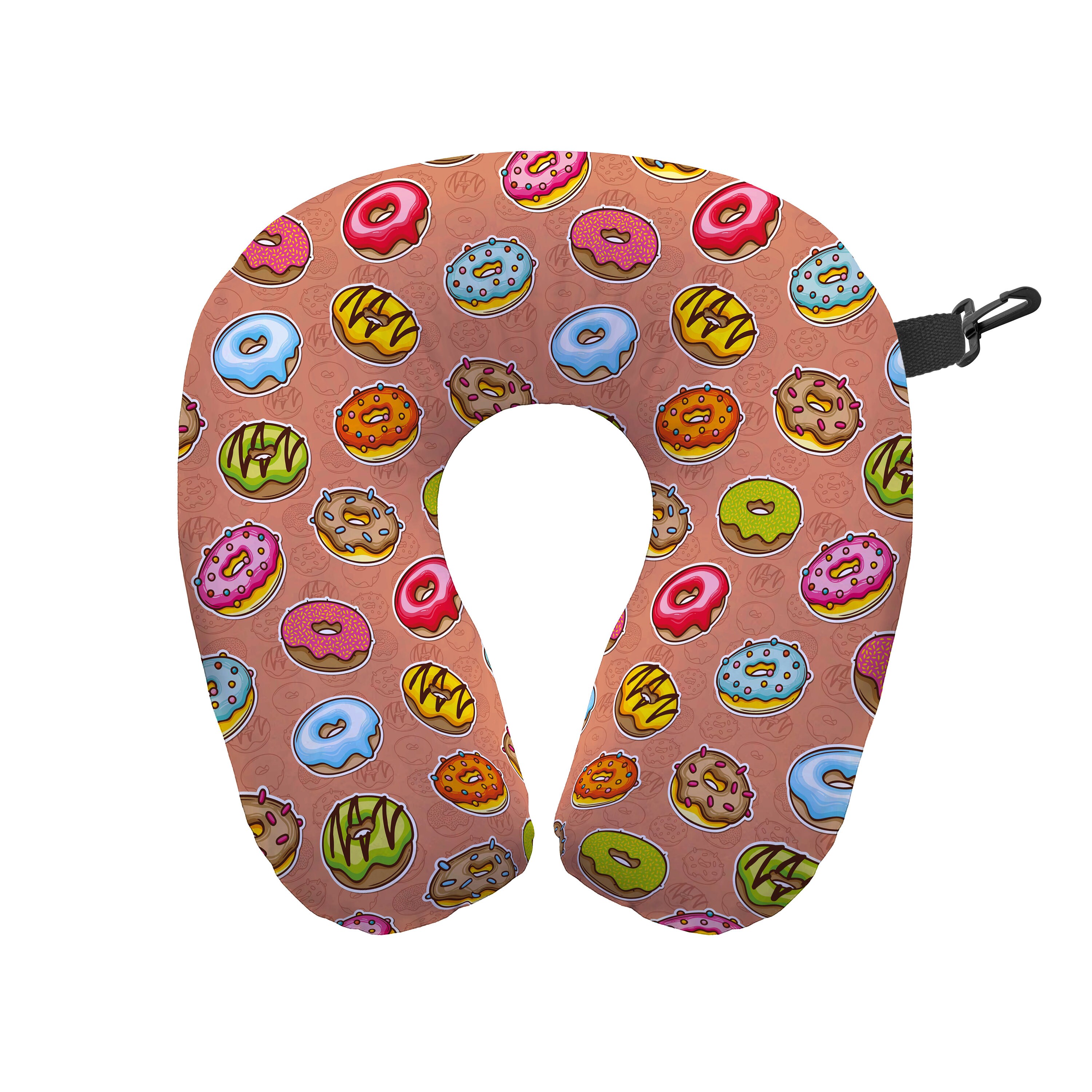 Doughnut Doodle Travel Neck Pillow Neck Support Cushion Etsy