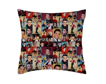 Elvis Presley Coloured Montage - 18" Decorative Cushion