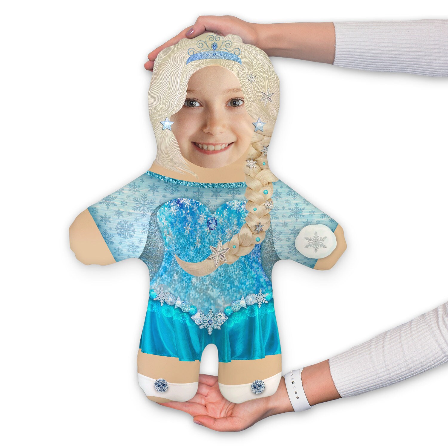 Ice Princess - Blue Cape Mini Me™ Photo Doll / Face Teddy Novelty Gift