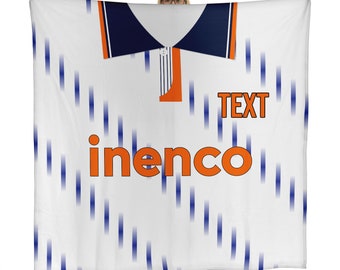 Blackpool - 1991 Away Shirt - Personalised Classic Football Retro Fleece Blanket