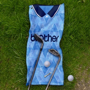 Manchester Blue - 1989 Home - Classic Retro Golf Towel