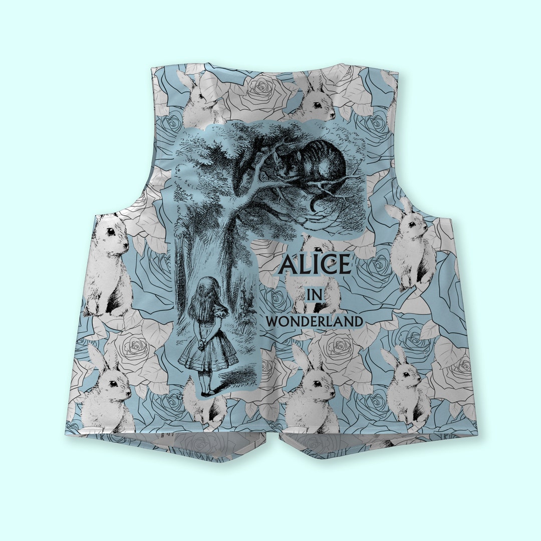 Alice Rabbit Jacket Alice in Wonderland Blue Rabbit Waistcoat | Fancy Dress | Novelty Party ...