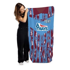 Kilmarnock - 1993 Away Shirt - Personalised Retro Beach Towel - 150cm x 75cm