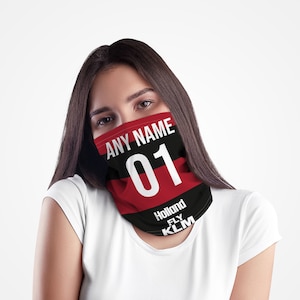 The Hoops 1990 Away - Personalised Retro Football Snood - Neck Tube - Neck Scarf - Head Band - Face Mask