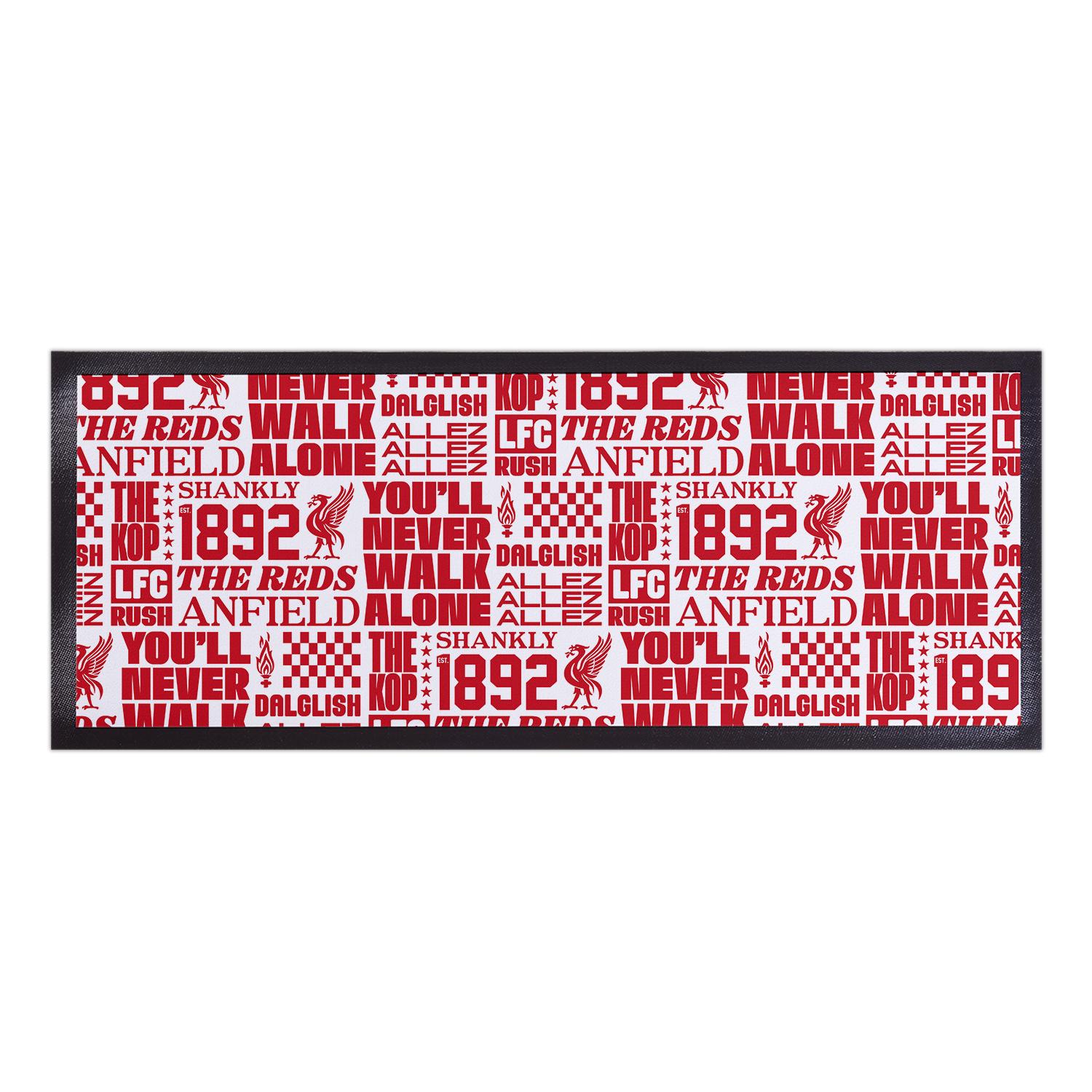 Liverpool FC Fan House Sign – 'LFC Lives Here' Red Oval Plaque For Garden Or Door
