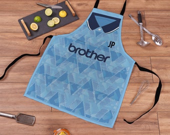Manchester Blue - 1989 Home Classic Retro Fußball Schürze