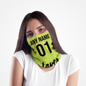 Sheffield 1990 Away - Personalised Retro Football Snood - Neck Tube - Neck Scarf - Head Band - Face Mask