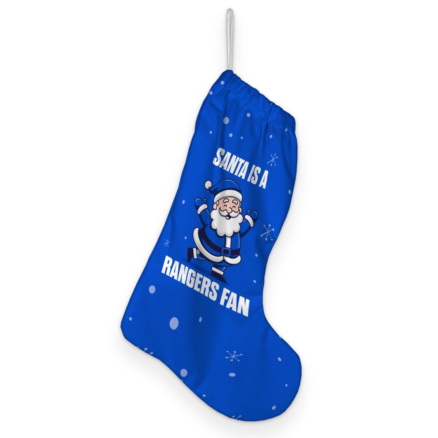 Discover Santa is a Rangers Fan - Christmas Stocking